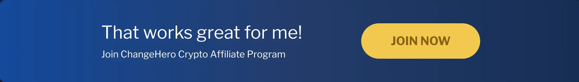Affiliate program banner