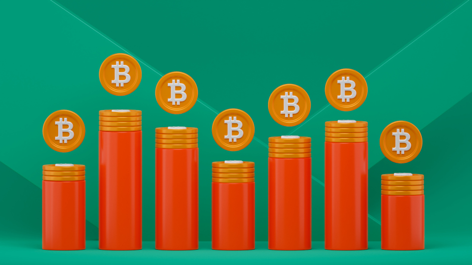 bitcoin volume illustration