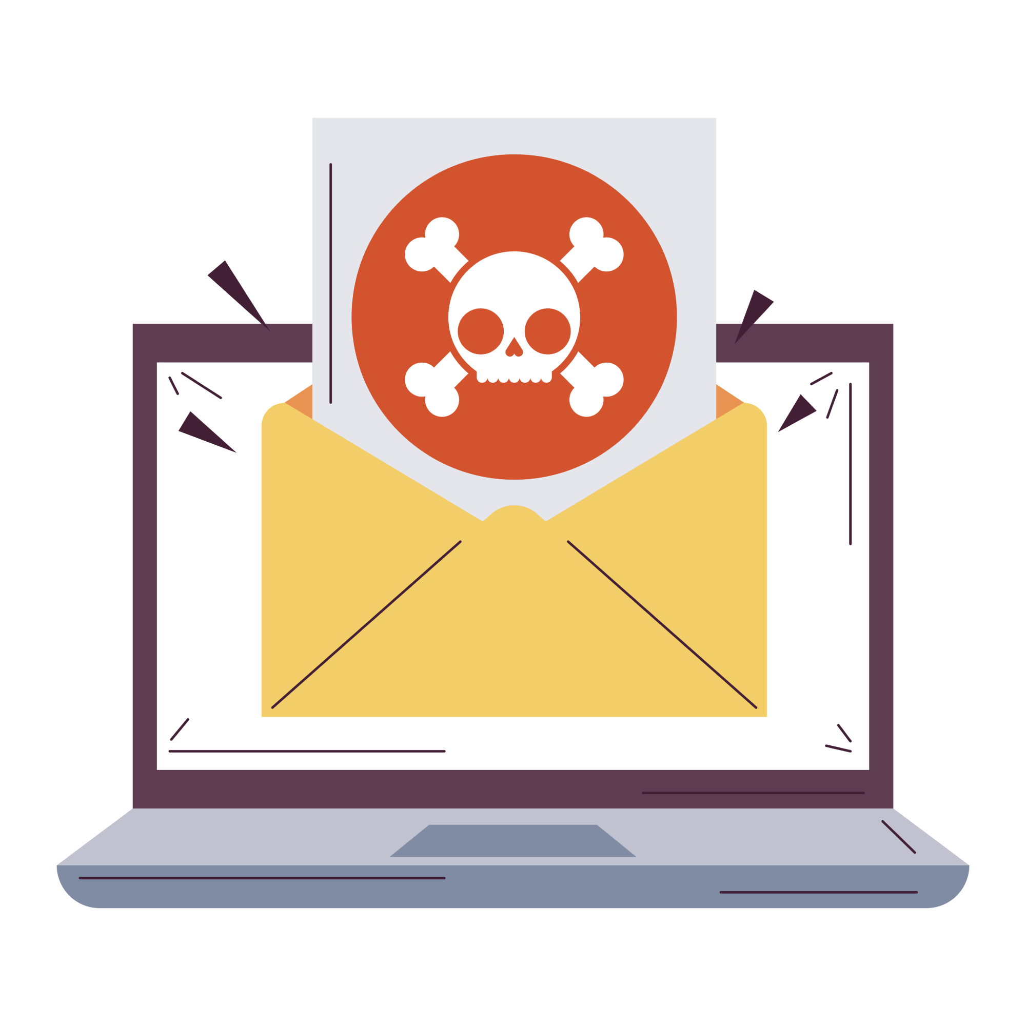 malicious email illustration