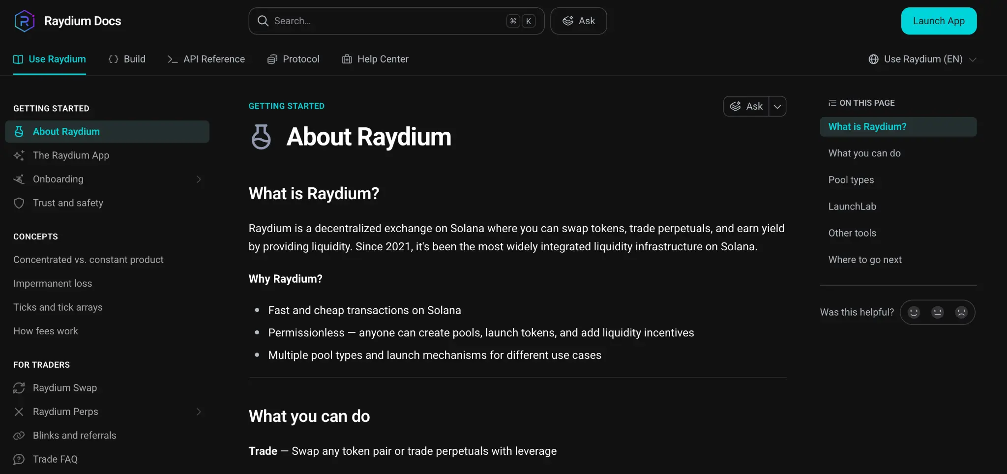 raydium solana api docs