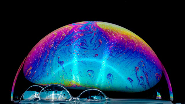 soap bubble macro photgraphy