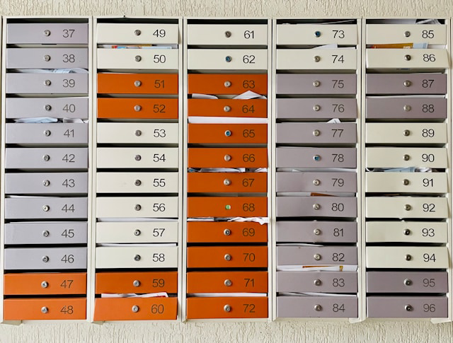 mailboxes with numbers