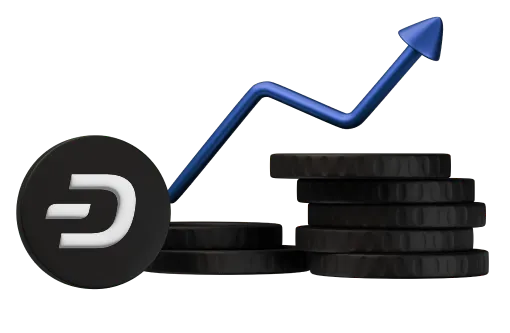 Dash coin illustration
