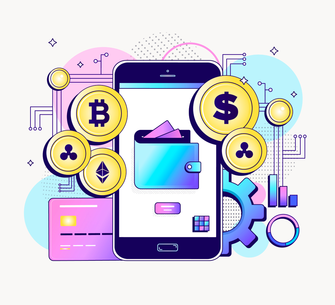 multi-chain wallet illustration