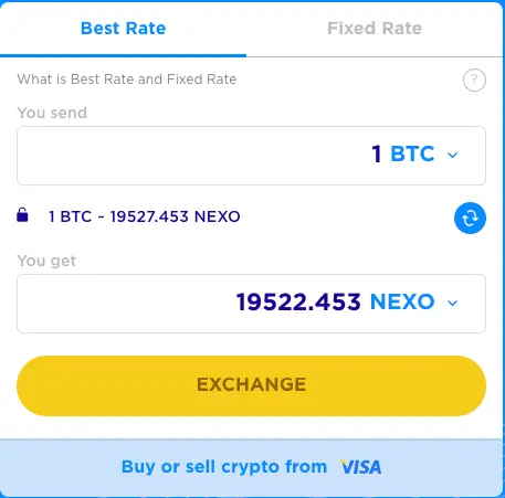 обенять nexo