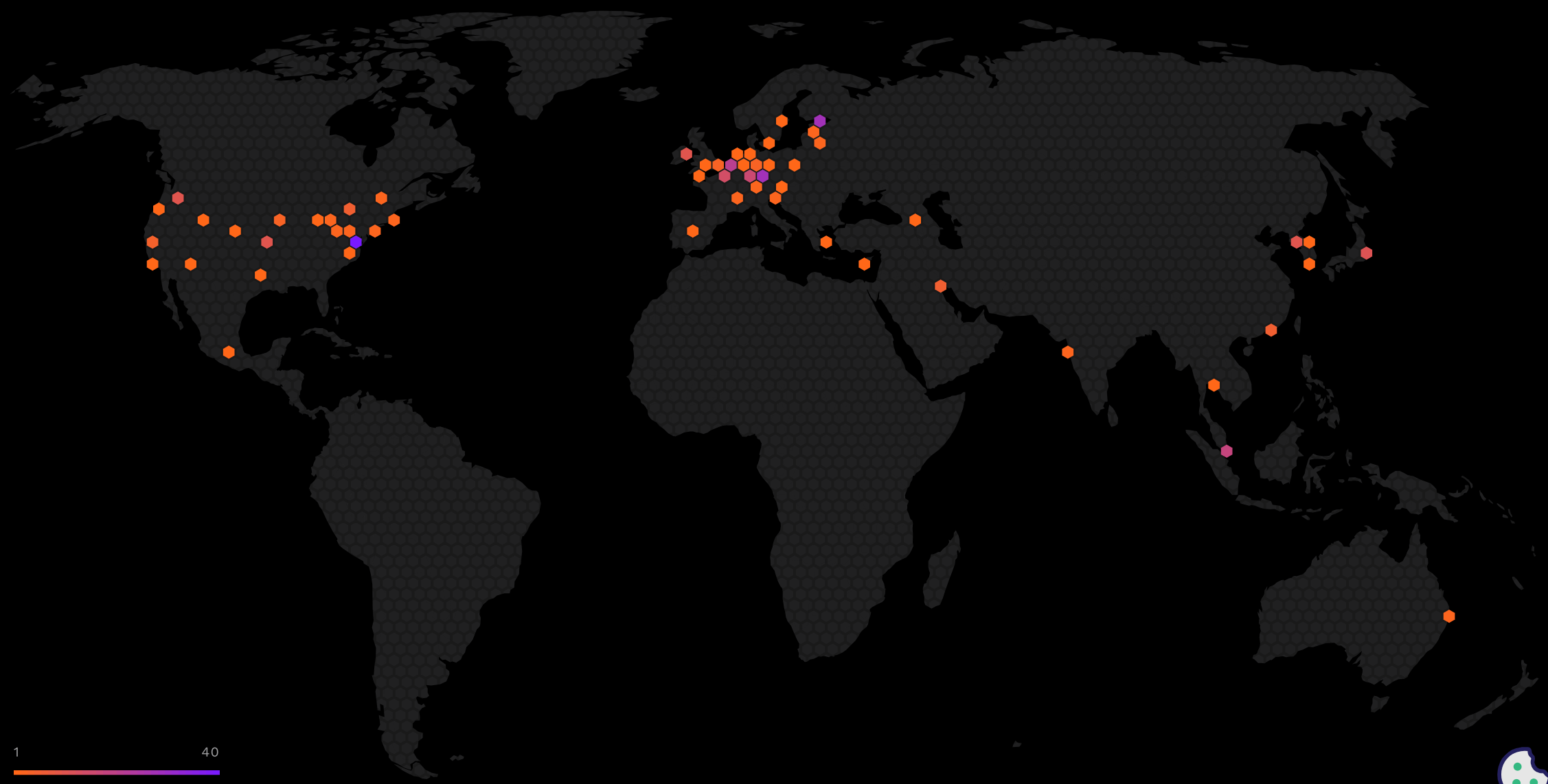 xrpl node map 11 nov 2025