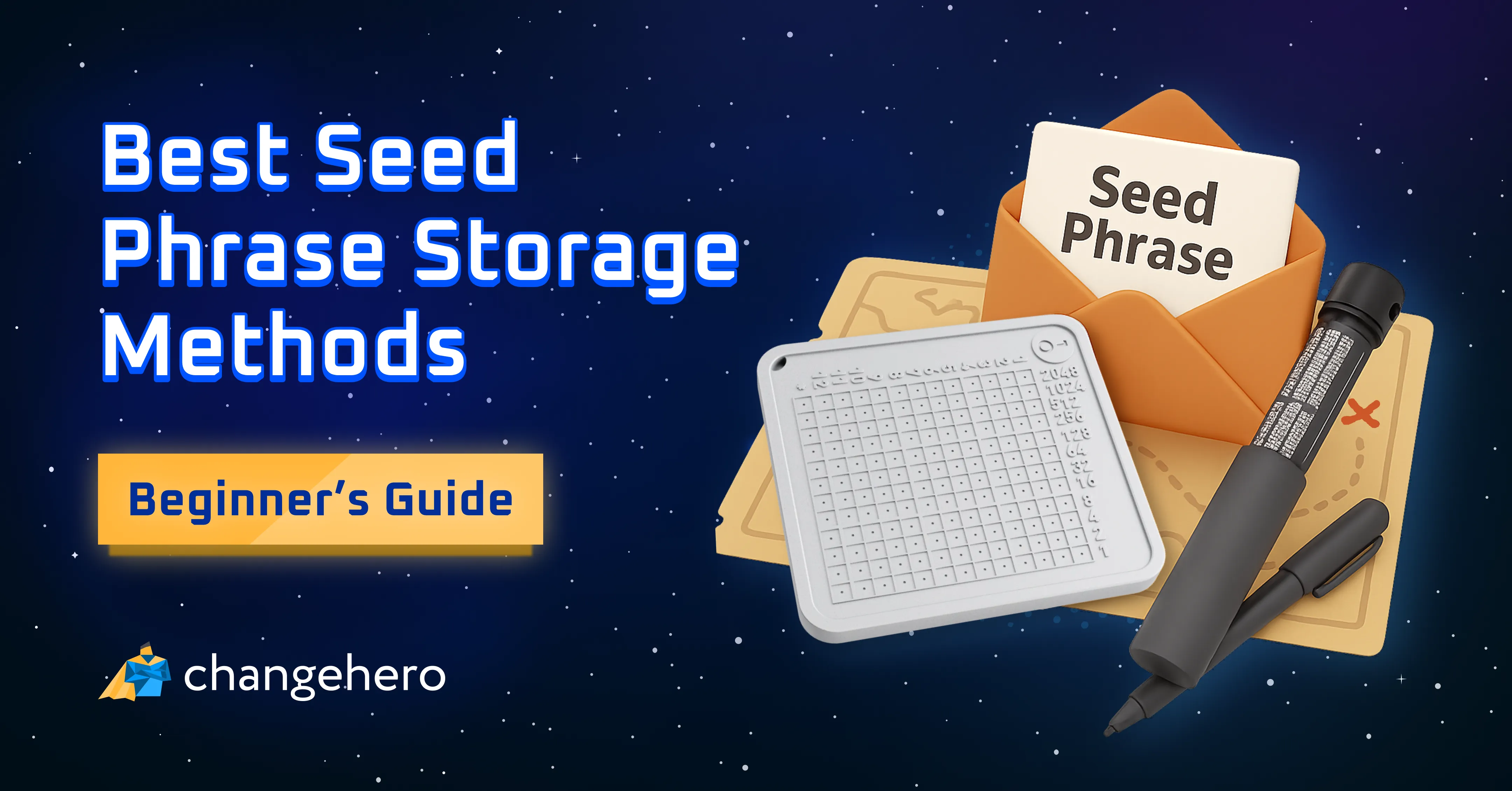 Best Seed Phrase Storage Methods [Beginner's Guide]