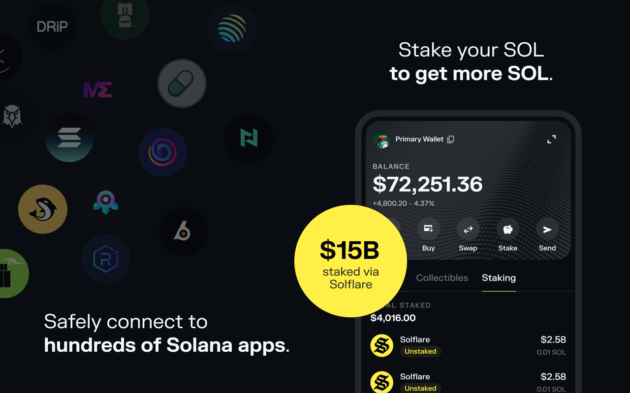 solflare web3 browser and staking
