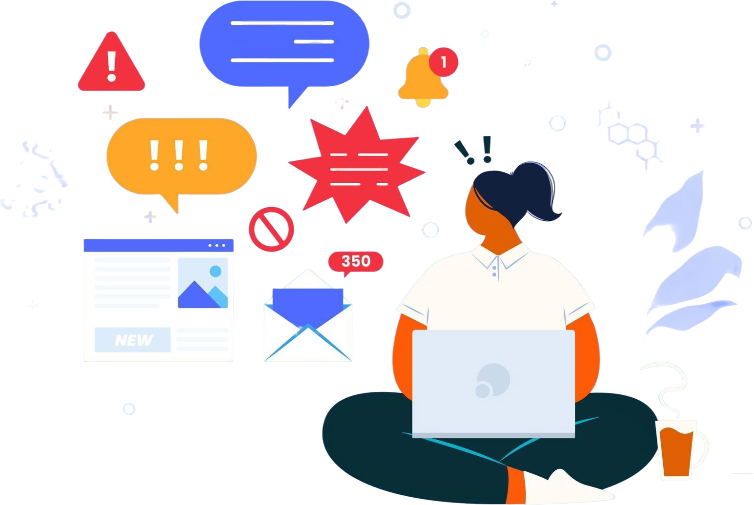 infodemic concept with device