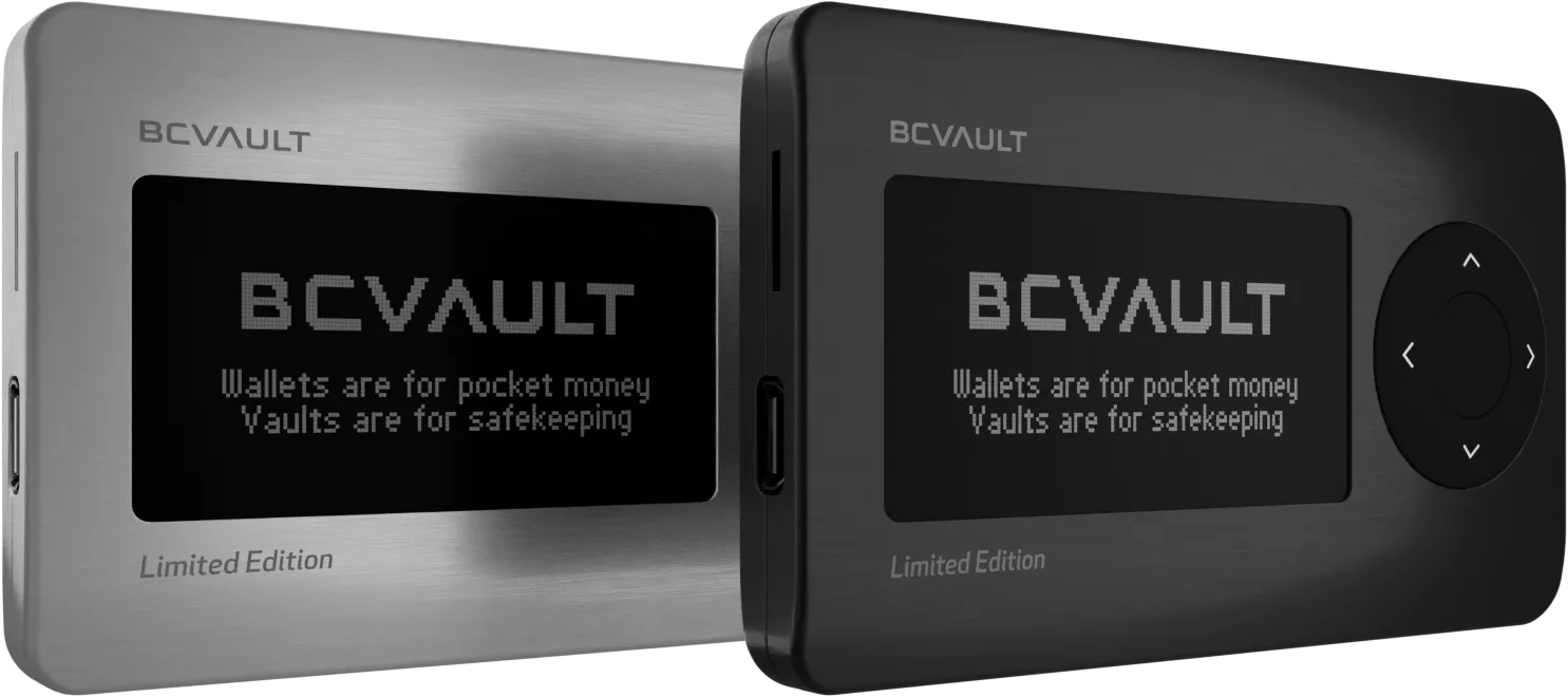 bc vault hardware crypto wallet render