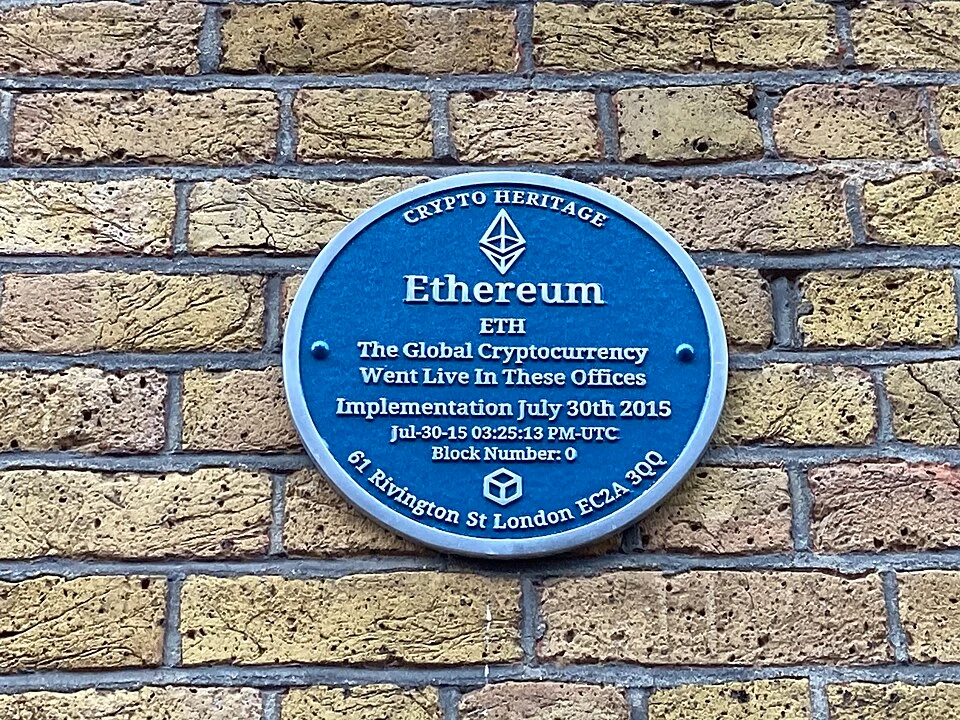 Ethereum was invented here plaque