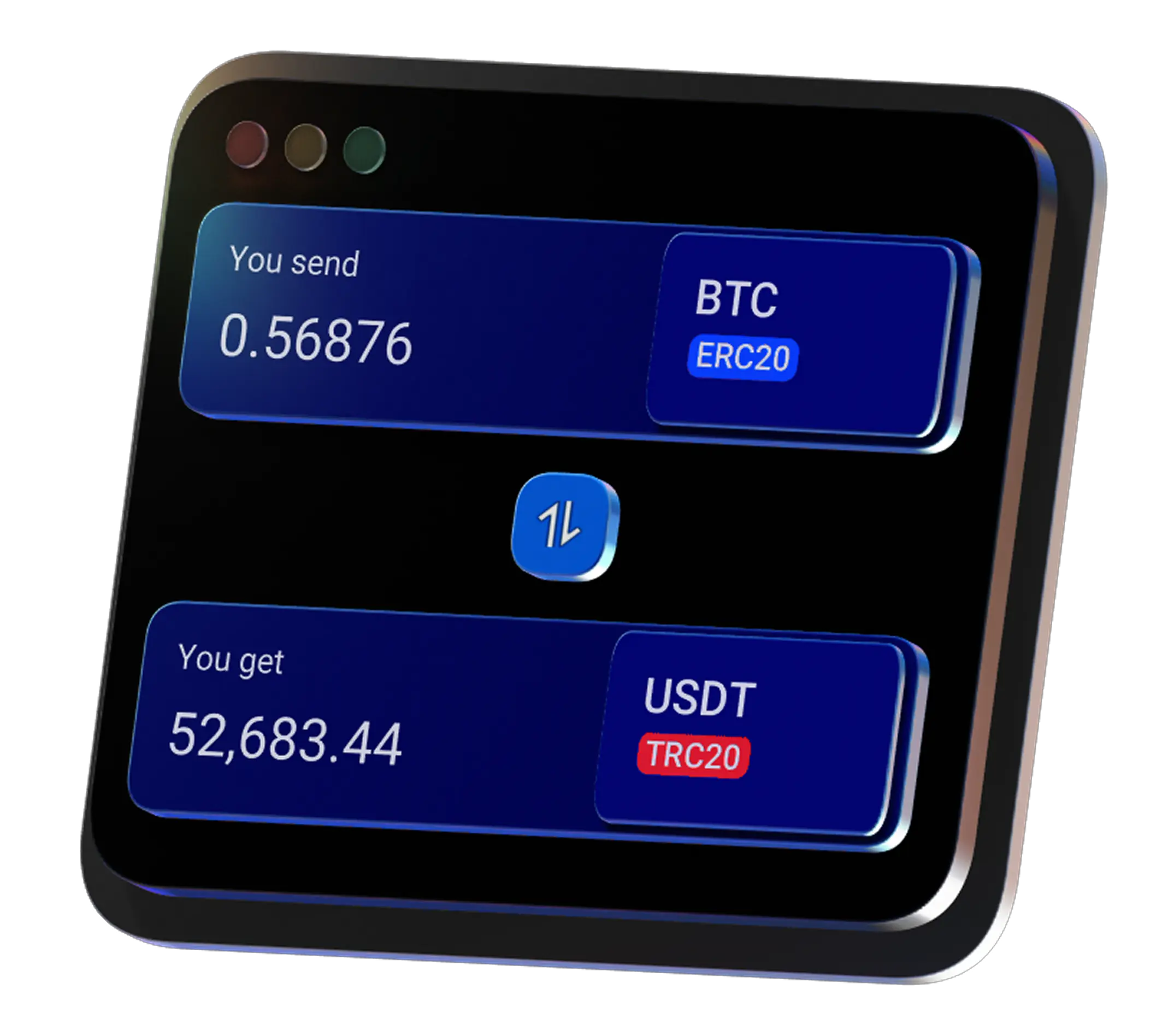 Plataforma de Câmbio de Criptomoedas — Troca Instantânea de Cripto e  Altcoins com as Menores Taxas